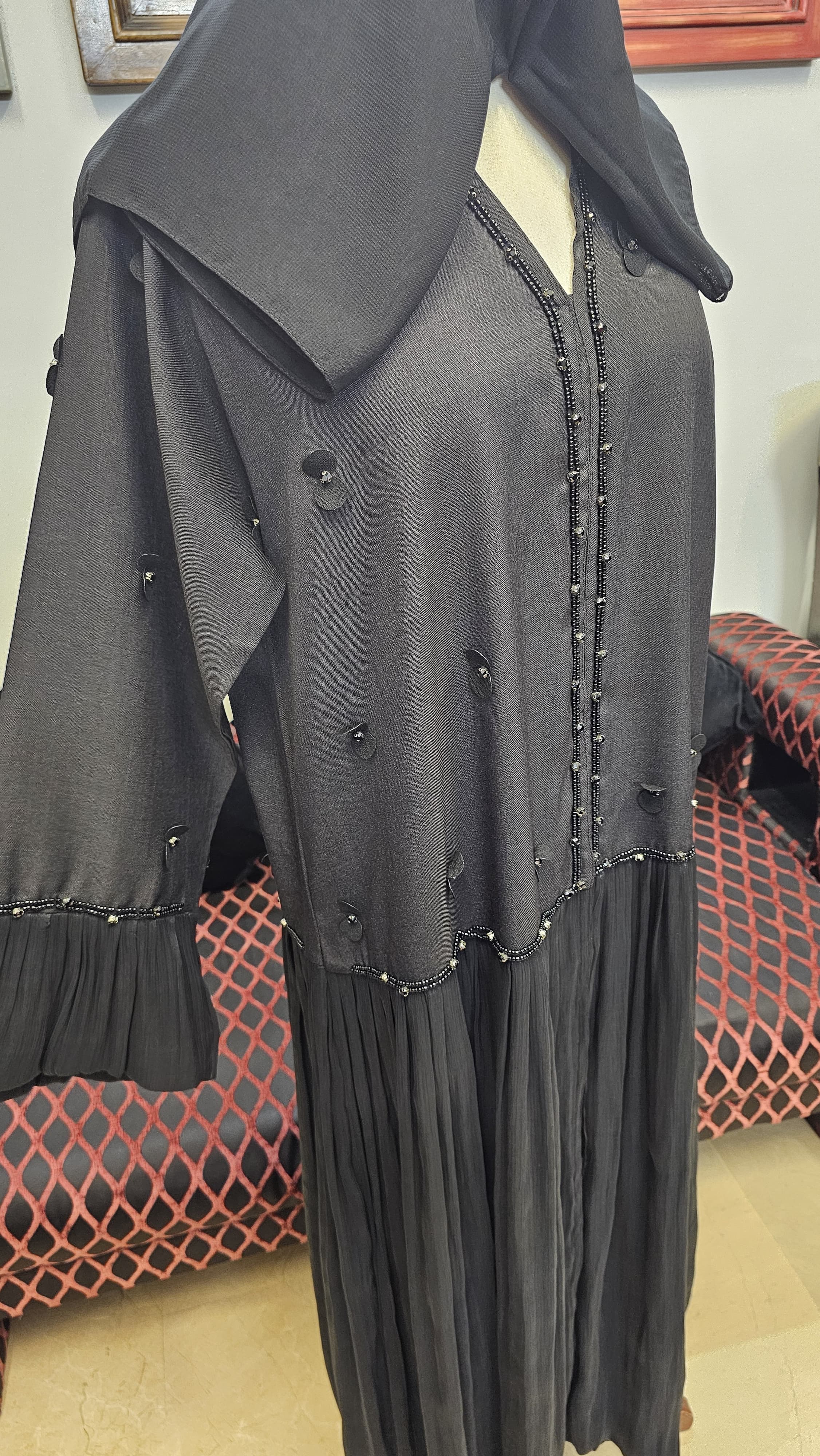 A1720 Crepe Abaya